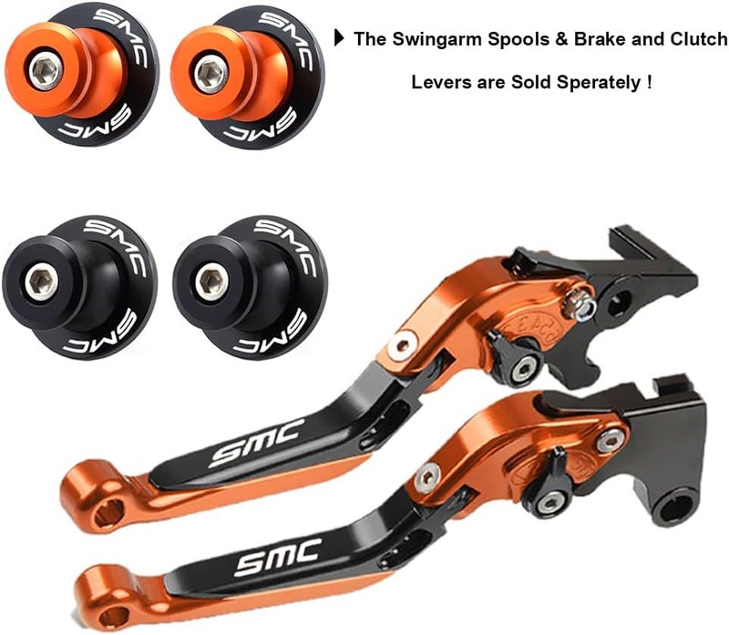 FREAXLL 690 SMC Motorcycle Brake Clutch Levers Set Foldable Extendable for 690 Enduro SMC R 690DUKE 2008 2009 2010 2011 2014 2015 2016 2017 (Orange) - Image 5